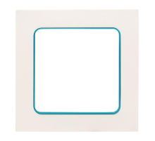 Стокгольм Рамка 1-местная белая с линией цвета синий EKF PROxima EXM-G-304-30