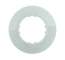 Рамка LK Studio 1-постовая круглая из натурального светлого стекла Vintage 889111-1