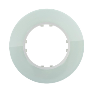 Рамка LK Studio 1-постовая круглая из натурального светлого стекла Vintage 889111-1