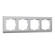 Рамка Werkel Stark на 4 поста серебро W0041865 4690389194962
