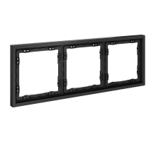 Рамка пластиковая Voltum S70 на 3 поста, (графит) VLS100307