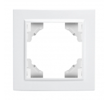 Рамка 1-постовая Stekker Эрна белый PFR00-9001-01 39623