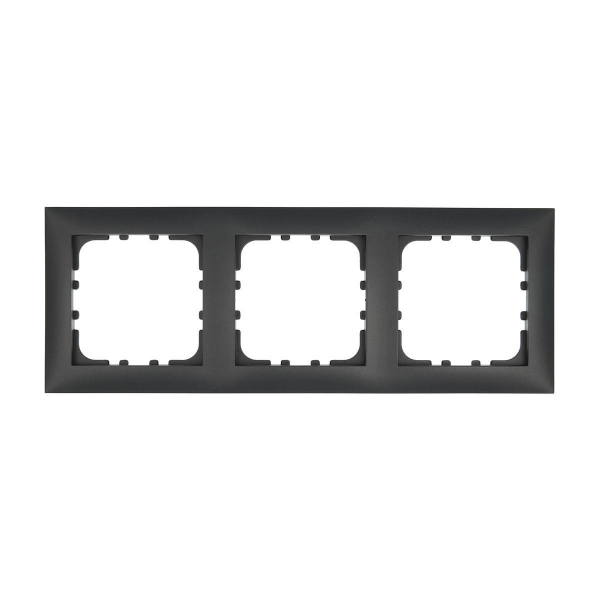 Рамка LK Studio 3-постовая (черный бархат) LK60 864308-1 Рамка LK Studio 3-постовая (черный бархат) LK60 864308-1