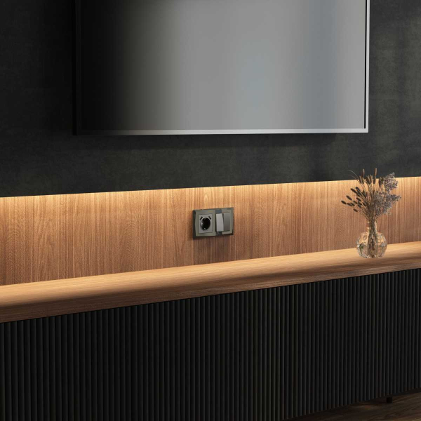 Рамка на 2 поста Werkel Diamant черный W0021208 4690389158810