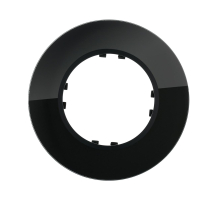 Рамка LK Studio 1-постовая круглая из натурального темного стекла Vintage 889110-1