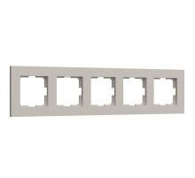 Рамка на 5 постов Werkel Slab дымчатый софт W0052917 a071630