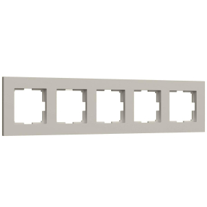 Рамка на 5 постов Werkel Slab дымчатый софт W0052917 a071630