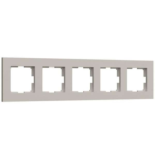 Рамка на 5 постов Werkel Slab дымчатый софт W0052917 a071630