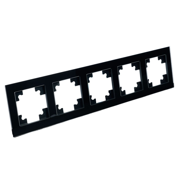 Рамка 5-постовая Stekker Катрин черный GFR00-7005-05 39641