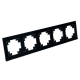 Рамка 5-постовая Stekker Катрин черный GFR00-7005-05 39641