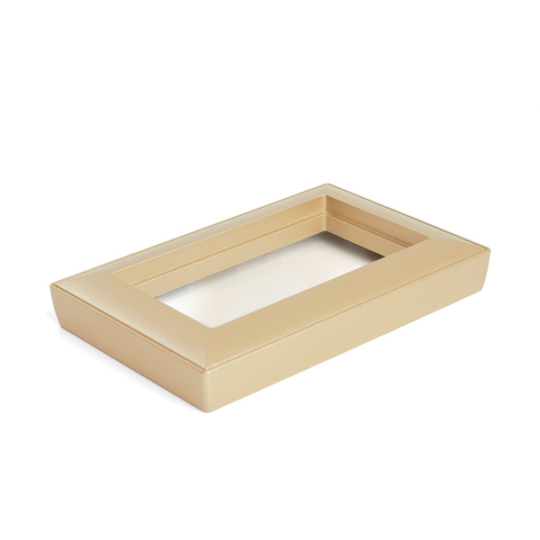 Рамка 2-местная (без перемычки), пластик, Stekker, PFR00-7012-08 Катрин, золото 50044