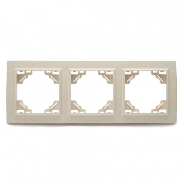 Рамка 3-постовая Stekker Эрна слоновая кость PFR00-9003-02 39242 Рамка 3-постовая Stekker Эрна слоновая кость PFR00-9003-02 39242