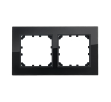 Рамка LK Studio 2-постовая из натурального темного стекла LK60 864210-1