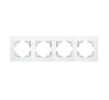 Рамка 4-постовая Stekker Катрин белый GFR00-7004-01 39257