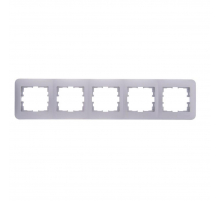 Рамка 5-ая горизонтальная Lezard Karina Life белый жемчуг 708-3000-150