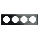 Рамка 4-постовая Stekker Катрин черный матовый GFR00-7004-05М 49603