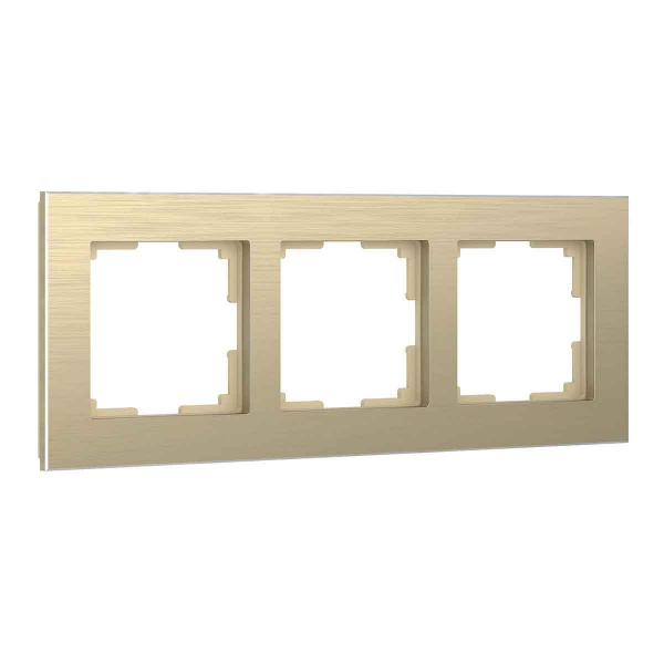 Рамка Werkel Aluminium на 3 поста шампань алюминий W0031711 4690389158155 Рамка Werkel Aluminium на 3 поста шампань алюминий W0031711 4690389158155