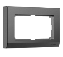 Рамка Werkel Stark для двойной розетки графит W0081864 4690389194542