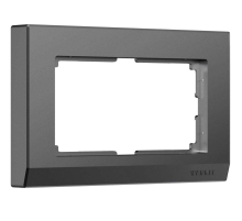 Рамка Werkel Stark для двойной розетки графит W0081864 4690389194542