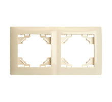 Рамка 2-постовая Stekker Эрна Элегант слоновая кость PFR00-9012-02 49667