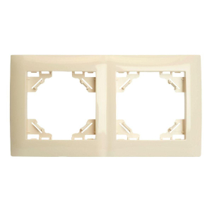 Рамка 2-постовая Stekker Эрна Элегант слоновая кость PFR00-9012-02 49667