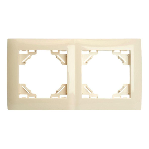 Рамка 2-постовая Stekker Эрна Элегант слоновая кость PFR00-9012-02 49667