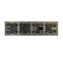 Рамка пластиковая Voltum S70 на 4 поста, (шелк) VLS100404