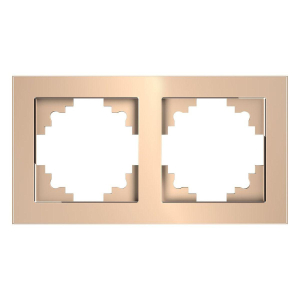 Рамка 2-постовая Stekker Катрин шампань GFR00-7002-02 39528