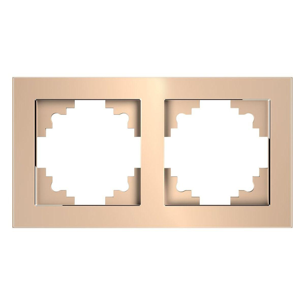 Рамка 2-постовая Stekker Катрин шампань GFR00-7002-02 39528