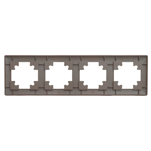 Рамка 4-постовая Stekker Катрин шоколад PFR00-7004-04 39820