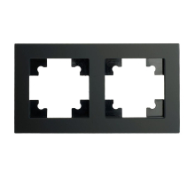 Рамка 2-постовая Stekker Катрин черный матовый GFR00-7002-05М 49601