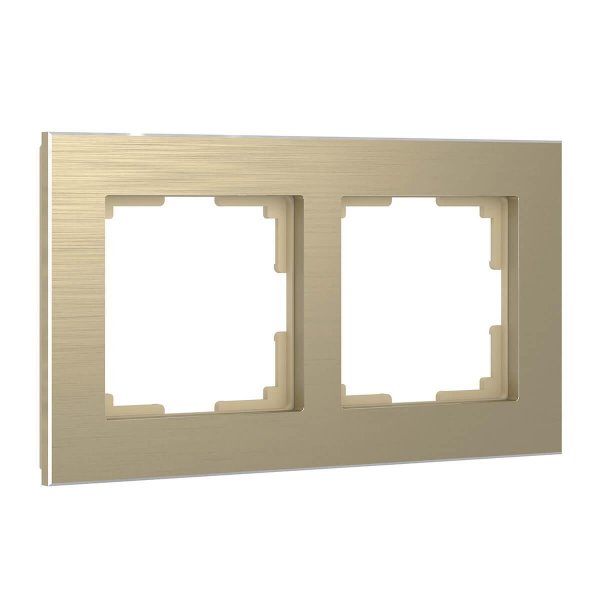 Рамка Werkel Aluminium на 2 поста шампань алюминий W0021711 4690389158148 Рамка Werkel Aluminium на 2 поста шампань алюминий W0021711 4690389158148