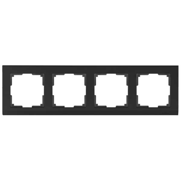 Рамка Werkel Stark на 4 поста черный W0041808 4690389161919