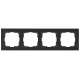 Рамка Werkel Stark на 4 поста черный W0041808 4690389161919