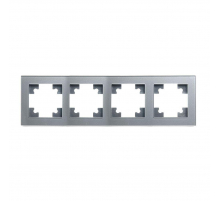 Рамка 4-постовая Stekker Катрин серебро GFR00-7004-03 39534