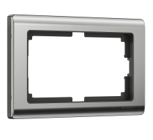 Рамка Werkel Metallic для двойной розетки глянцевый никель W0081602 4690389159077