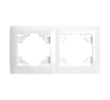 Рамка 2-постовая Stekker Эрна Элегант белый PFR00-9012-01 49630