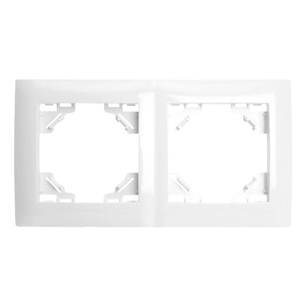 Рамка 2-постовая Stekker Эрна Элегант белый PFR00-9012-01 49630
