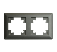 Рамка 2-постовая Stekker Катрин графит PFR00-7002-06 39808