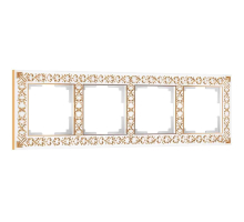 Рамка Werkel на 4 поста (белое золото) a050935 4690389158278