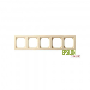 Рамка 5-постовая Liregus Epsilon бежевый 28-0885