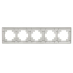 Рамка 4-постовая Stekker Катрин серебро PFR00-7004-03 39800