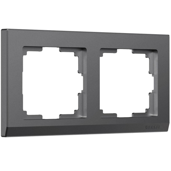 Рамка Werkel Stark на 2 поста графит W0021864 4690389194504 Рамка Werkel Stark на 2 поста графит W0021864 4690389194504