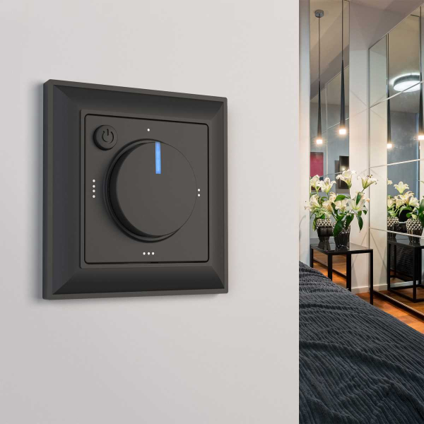 Рамка на 1 пост Werkel Fiore черный матовый W0012208 4690389160332