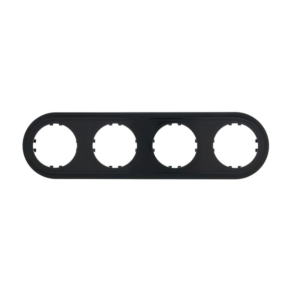 Рамка LK Studio 4-постовая круглая (черный) Vintage-Classic 889408-1