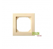 Рамка 1-постовая Liregus Epsilon бежевый 28-0881