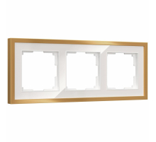 Рамка Werkel Baguette на 3 поста белый/золотистая латунь W0032853 a072284