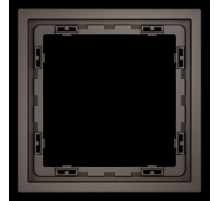 Рамка пластиковая S70 на 1 пост, (капучино) Voltum VLS100114