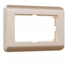 Рамка для двойной розетки Werkel Stream шампань W0082111 4690389162572