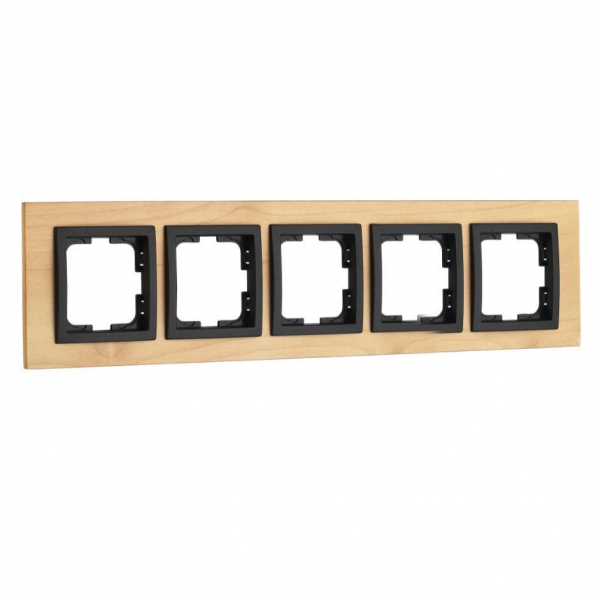 Рамка 5-постовая Mono Electric Style клён 107-520000-164 Рамка 5-постовая Mono Electric Style клён 107-520000-164